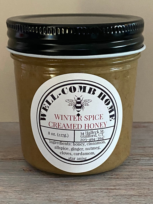 Winter Spice Creamed Honey